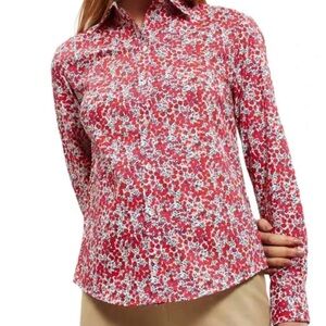 Linen Lawn Liberty of London Floral Buttondown Sz 16